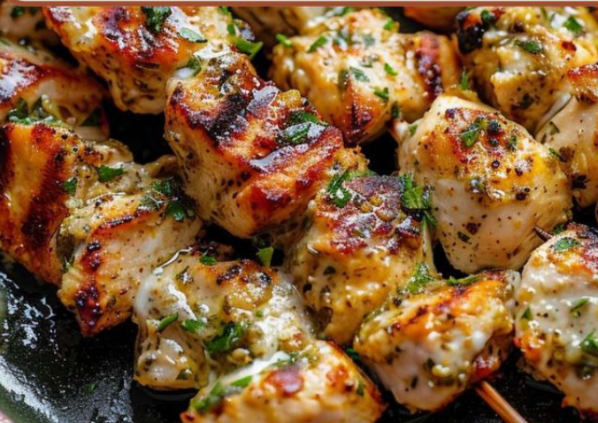 Greek Style Chicken Skewers