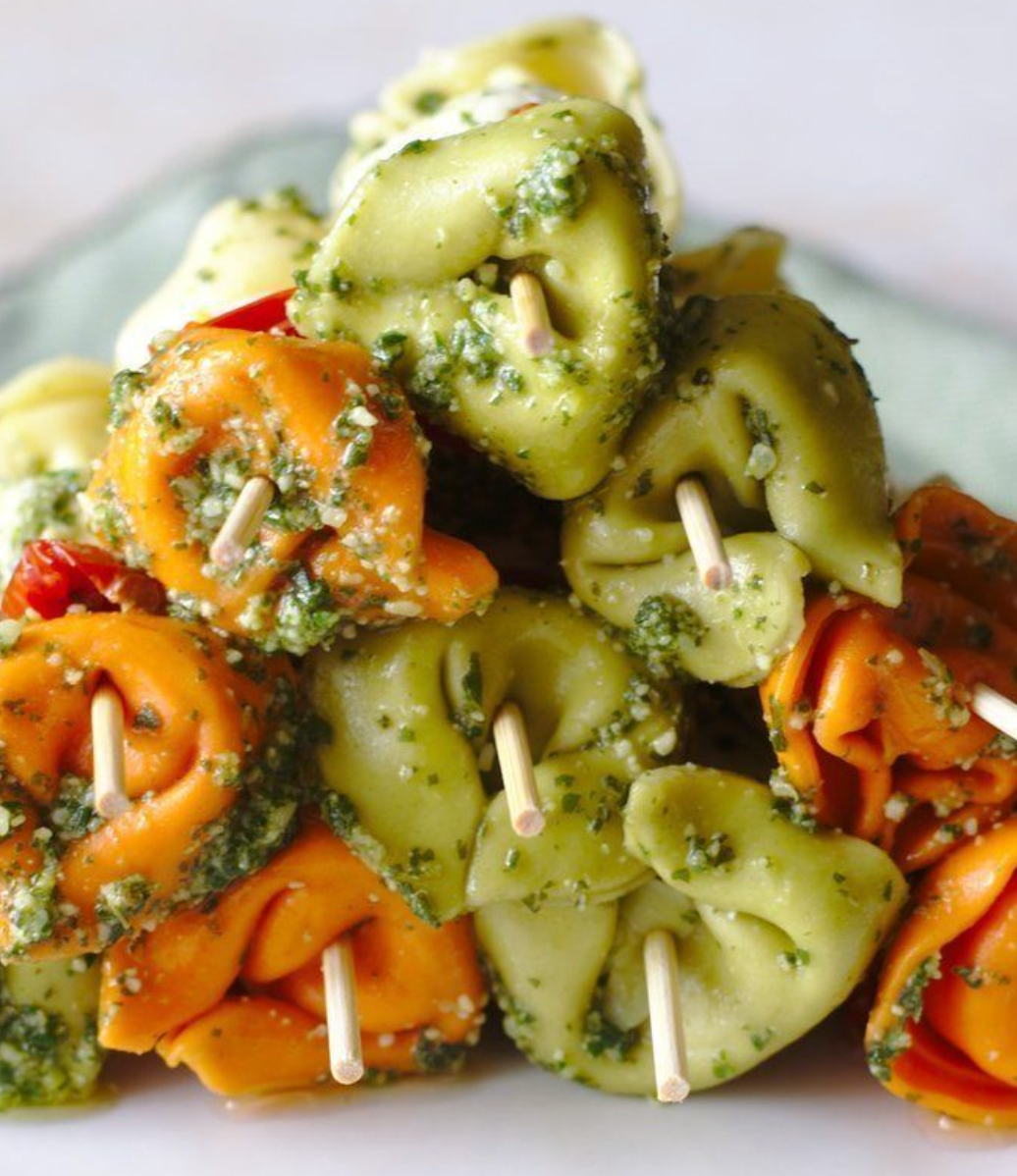 Pesto Tortellini Skewers