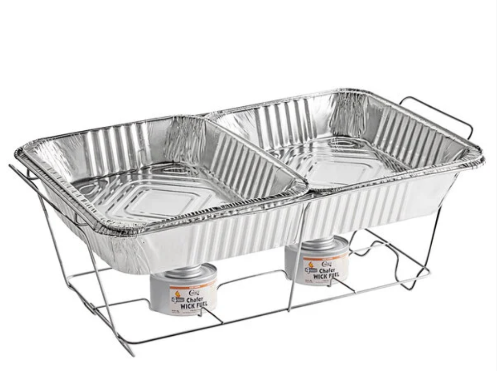 Full sized steam pan with Sterno fuel