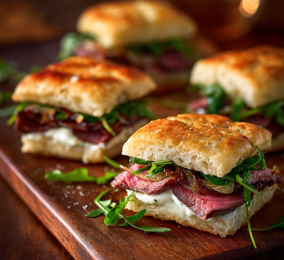 Schiacciata sandwiches