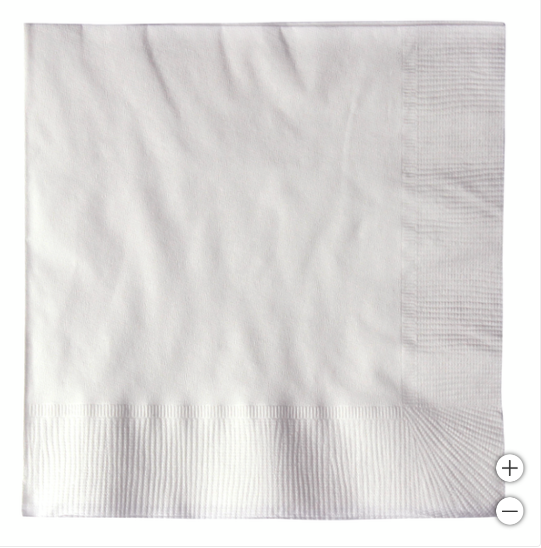 White Cocktail Napkin
