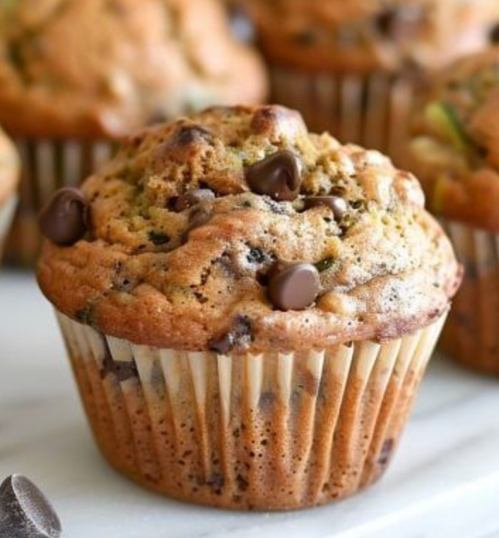 Zucchini Chocolate chip muffin
