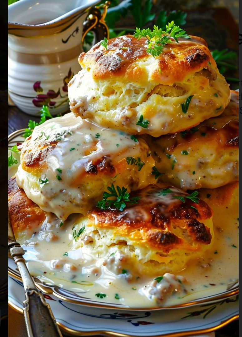 Buttermilk biscuits & Country gravy