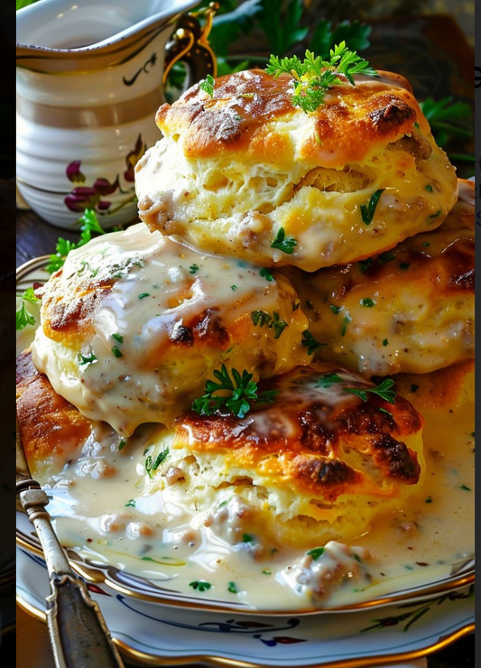 Buttermilk biscuits & Country gravy