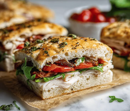 Schiacciata sandwiches